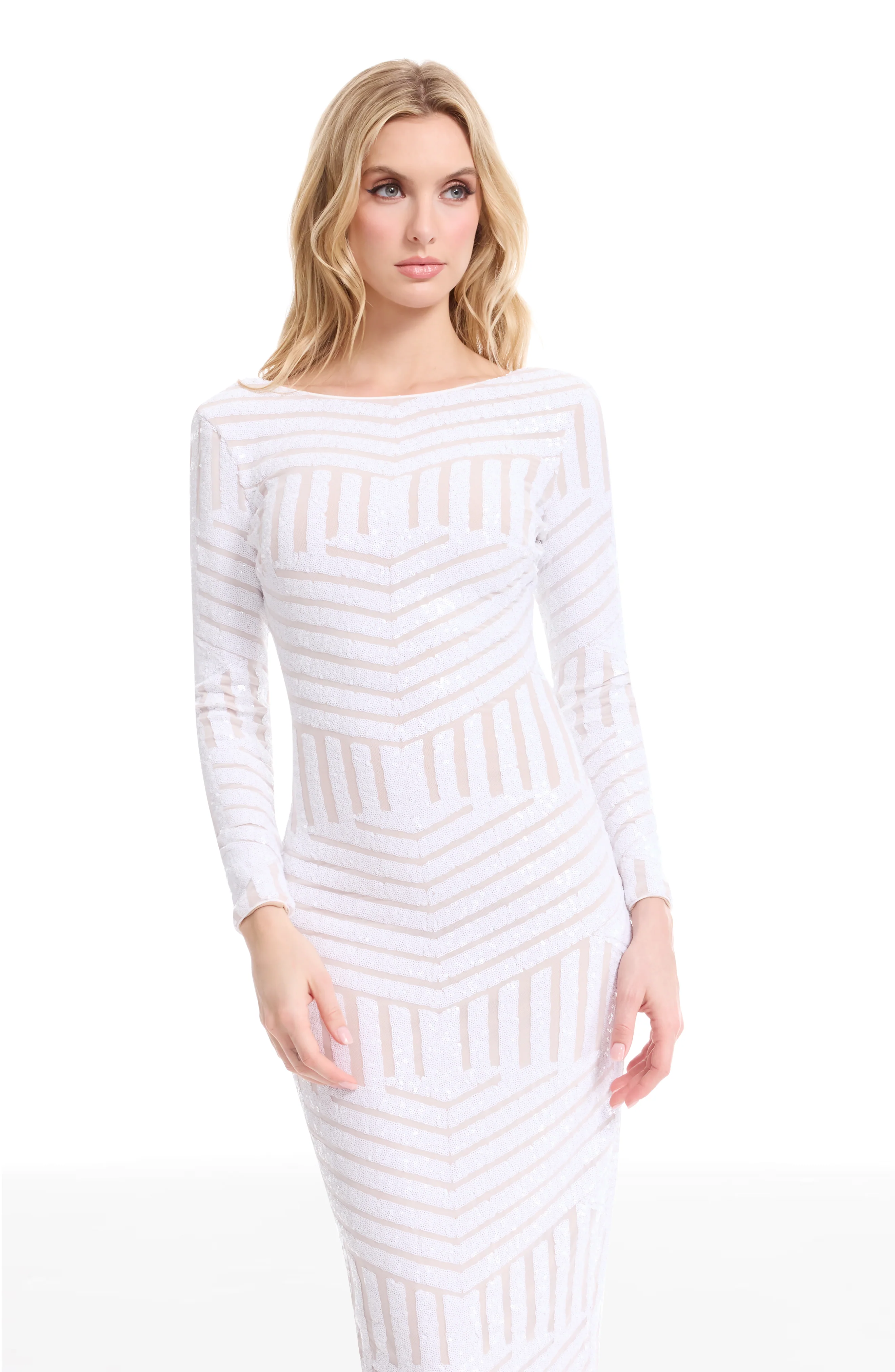 Emery Sequin Placement Dress - Image 5