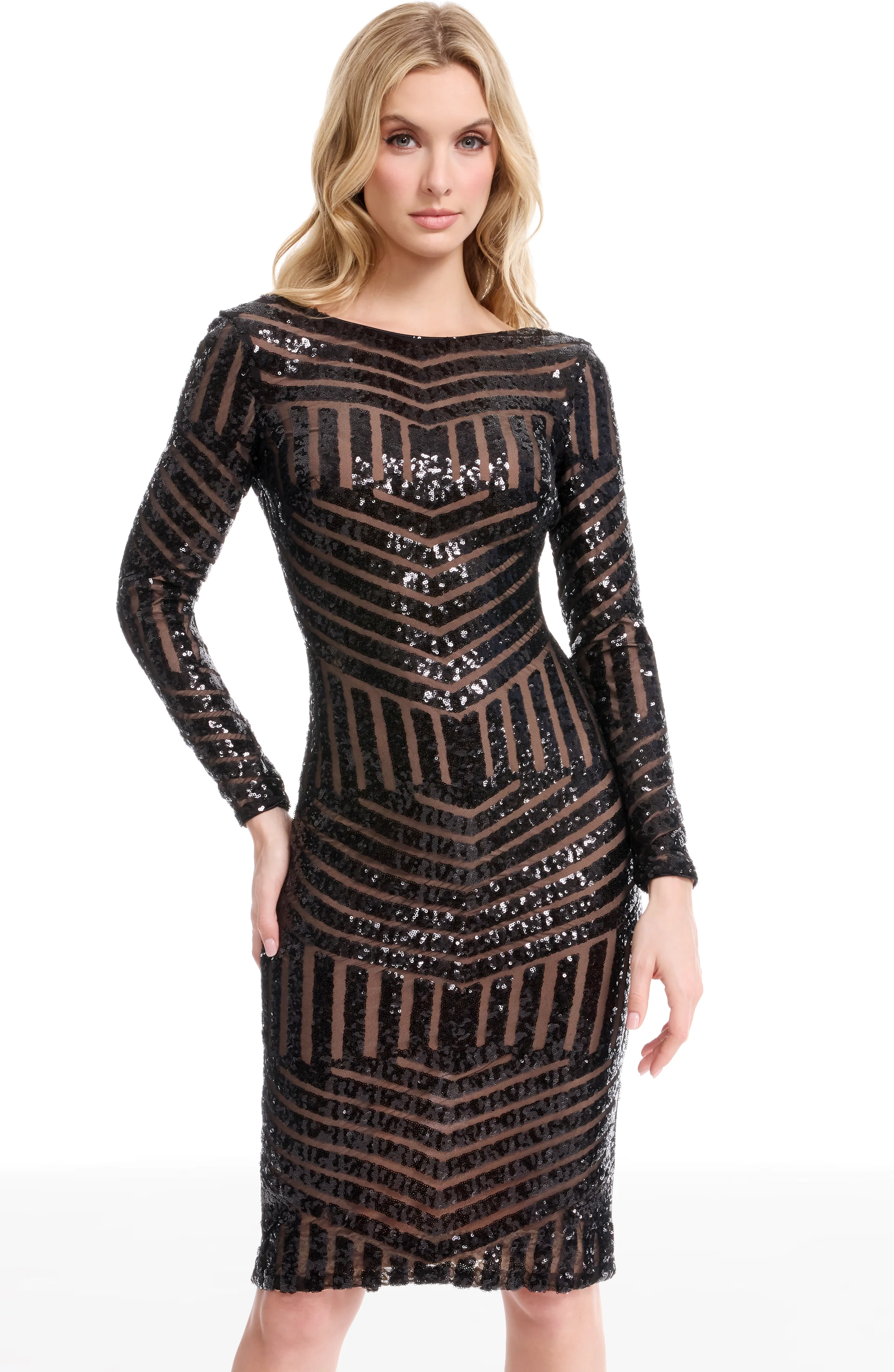 Emery Sequin Placement Dress - Image 7