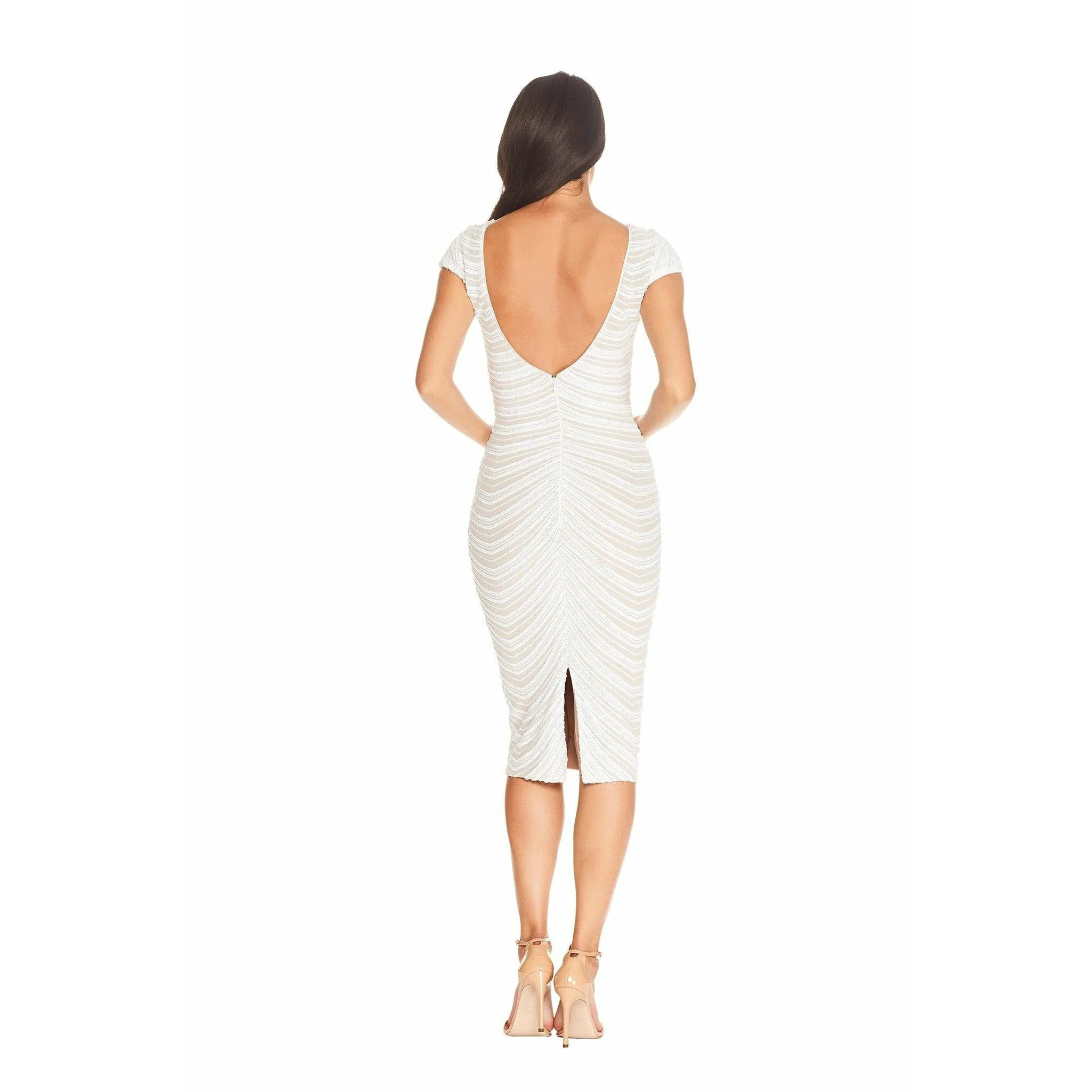 Marcella Chevron Sequin Dress - Image 5