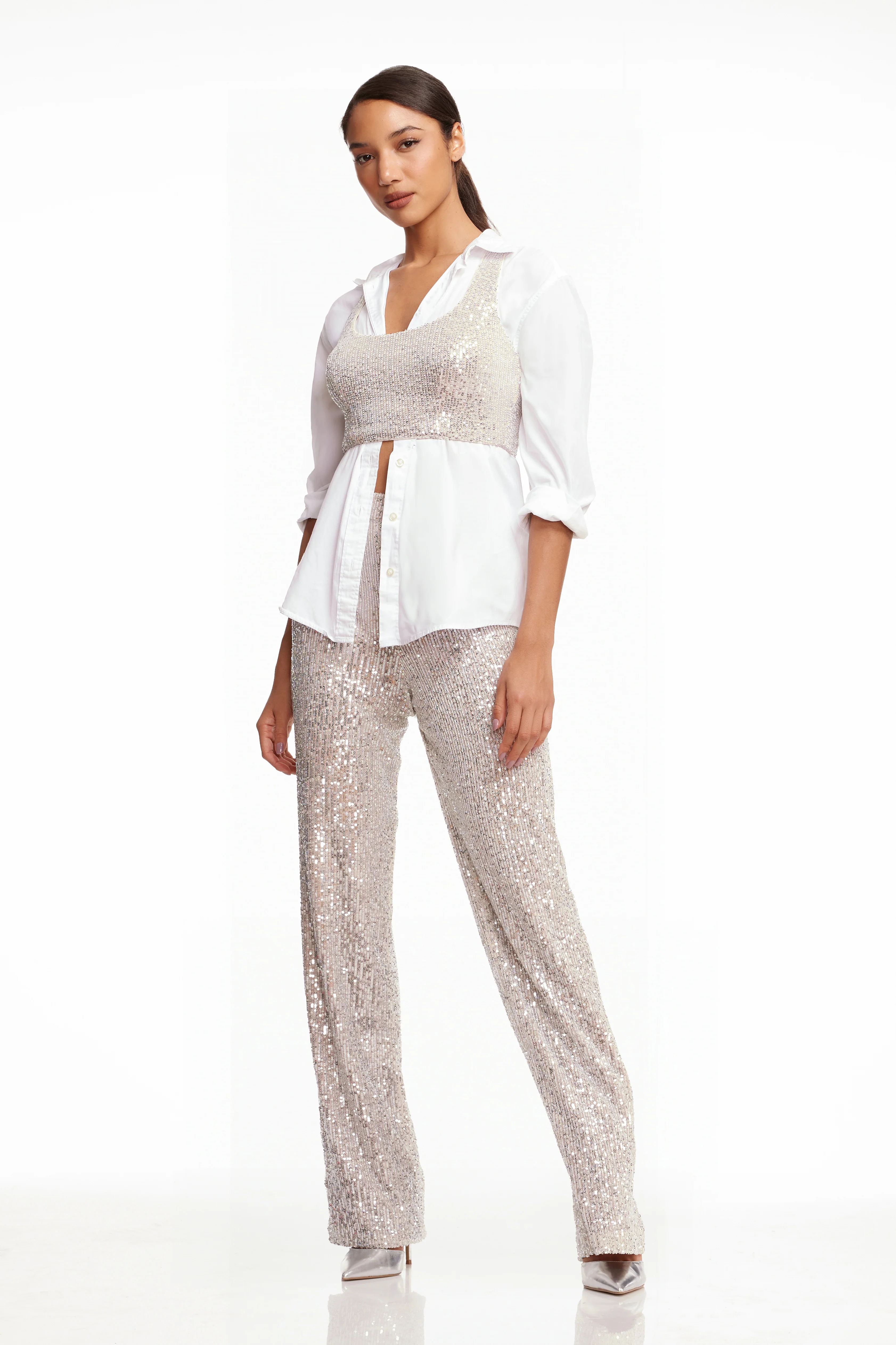 Sequin Wide Leg Pant - Image 4